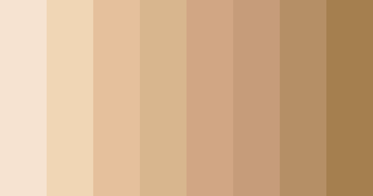Download warm beige color palette PNG image (landscape)