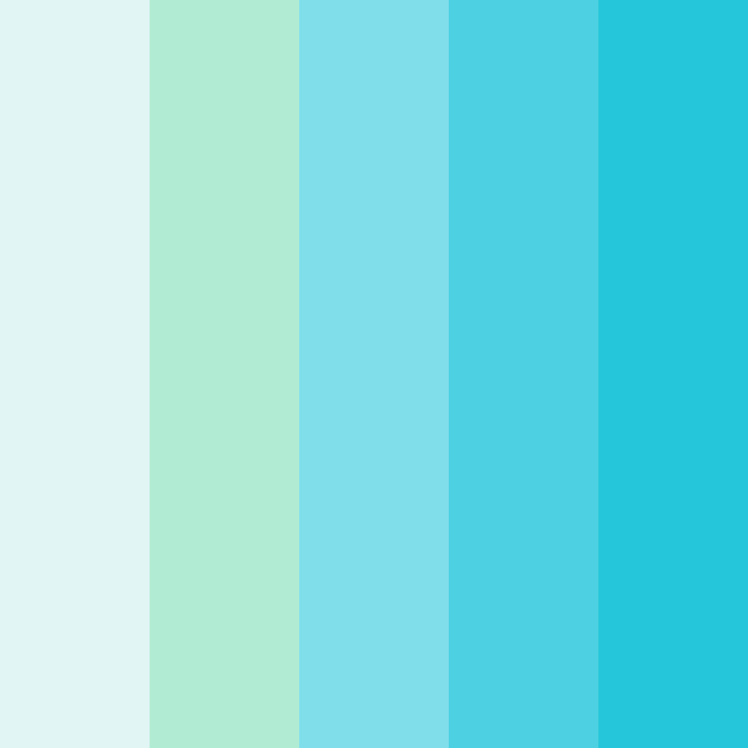 Download ceramic blue color palette PNG image (square)
