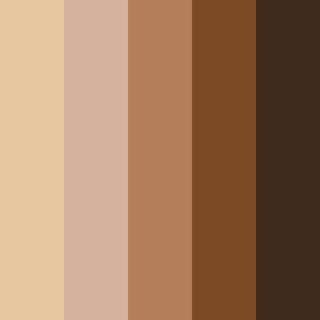 Download earthy elegance color palette PNG image (square)