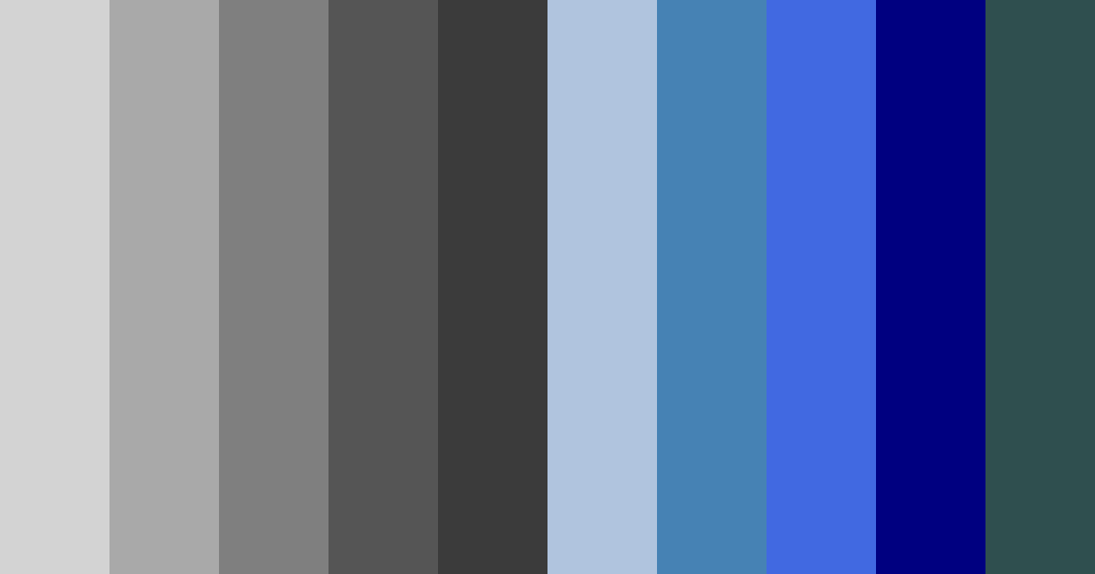 Download shades of gray color palette PNG image (landscape)