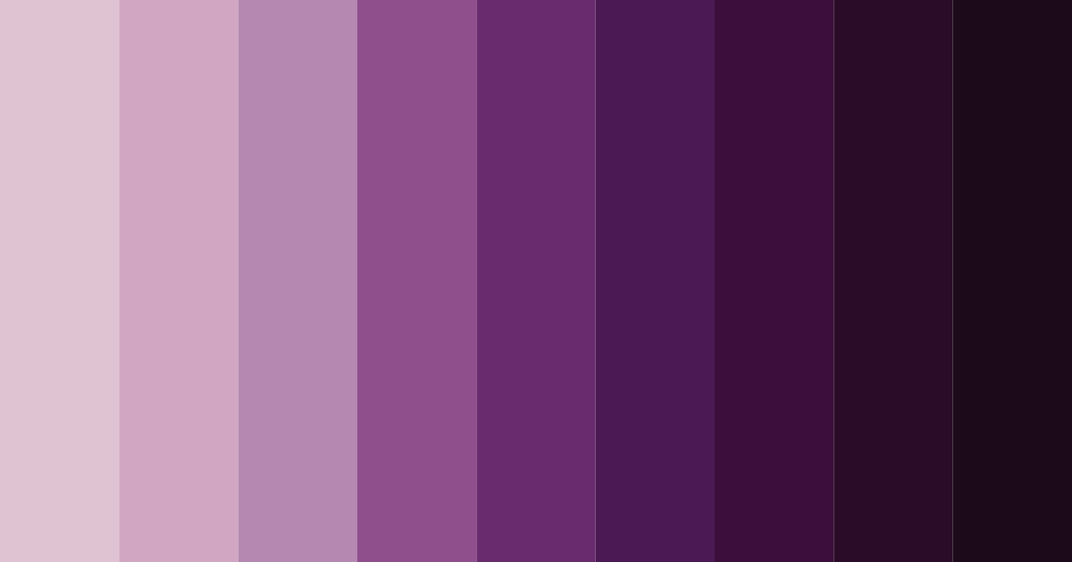 Download eggplant shades color palette PNG image (landscape)