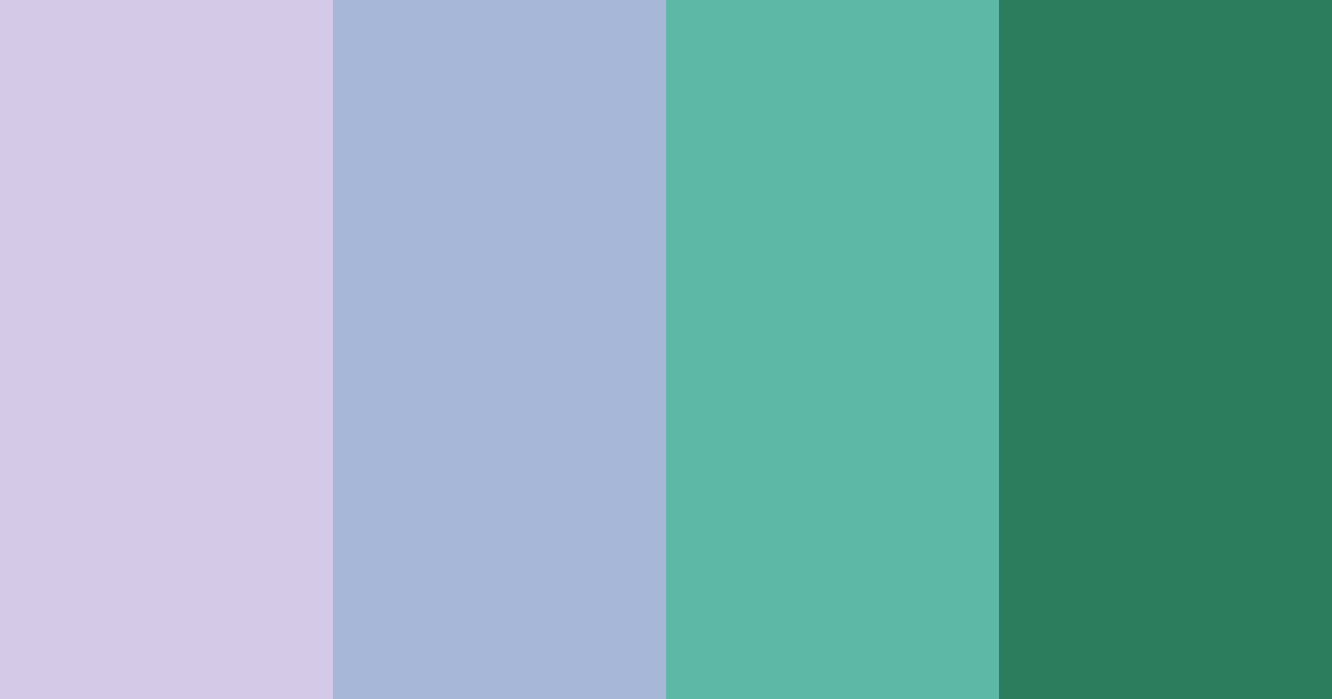Download emerald lavender color palette PNG image (landscape)