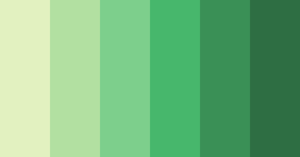 Download green spring color palette PNG image (landscape)