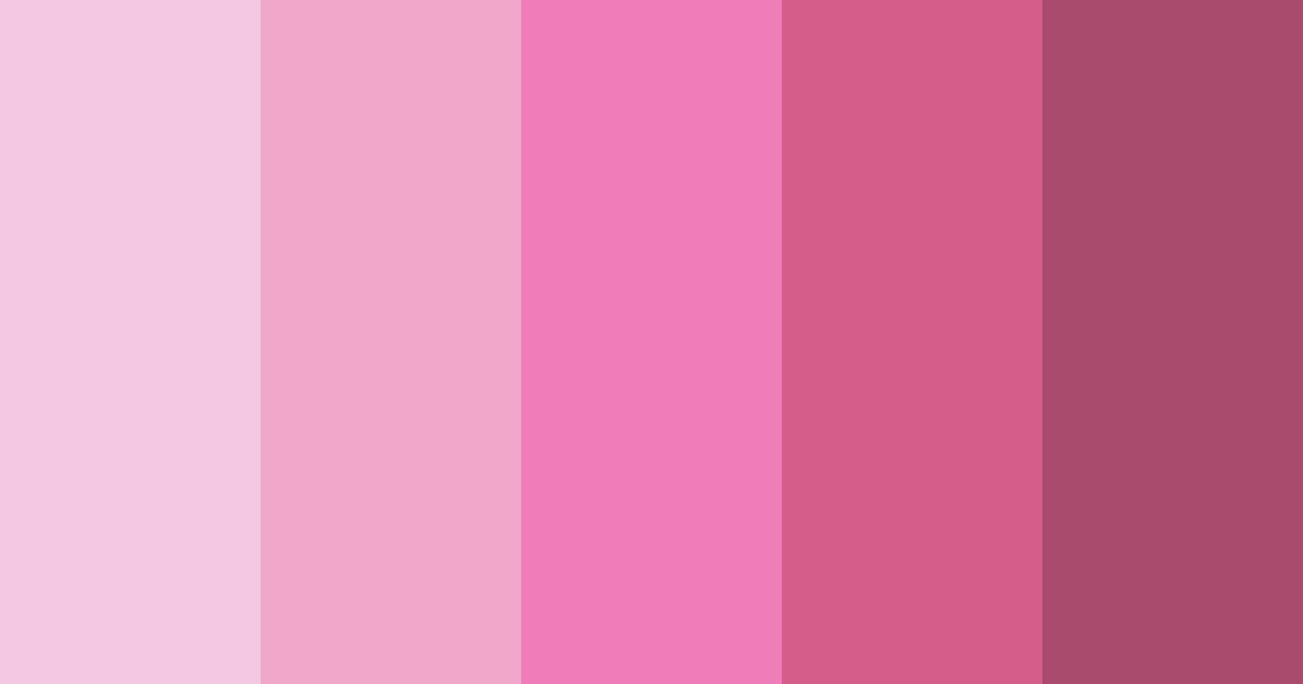 Download pastel pink color palette PNG image (landscape)