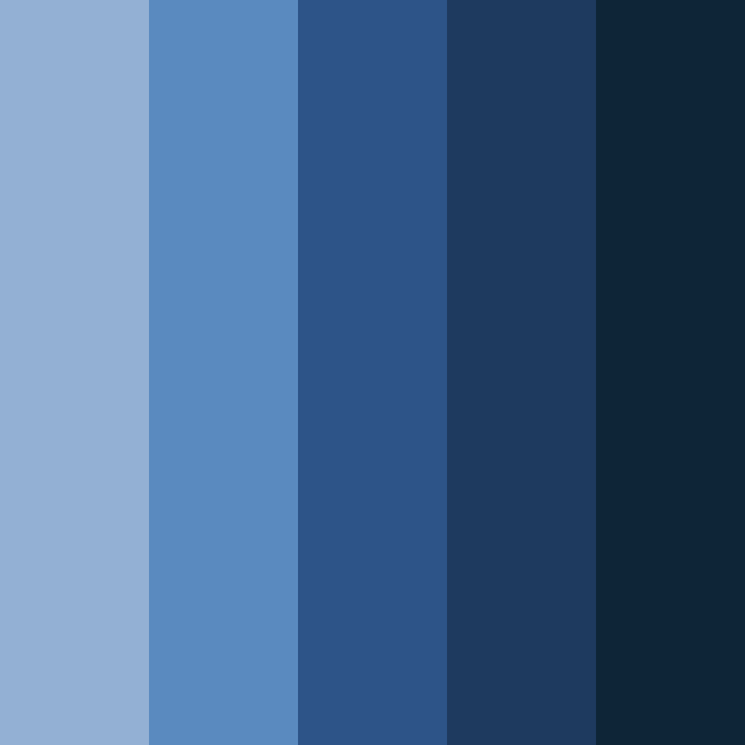 Download blue depths color palette PNG image (square)