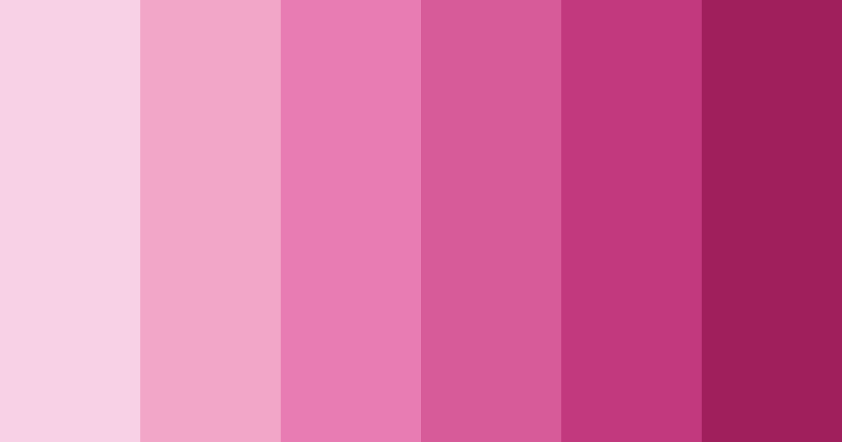 Download vibrant pink color palette PNG image (landscape)