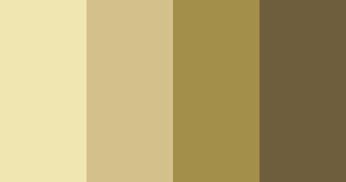 Download earthy yellow color palette PNG image (landscape)