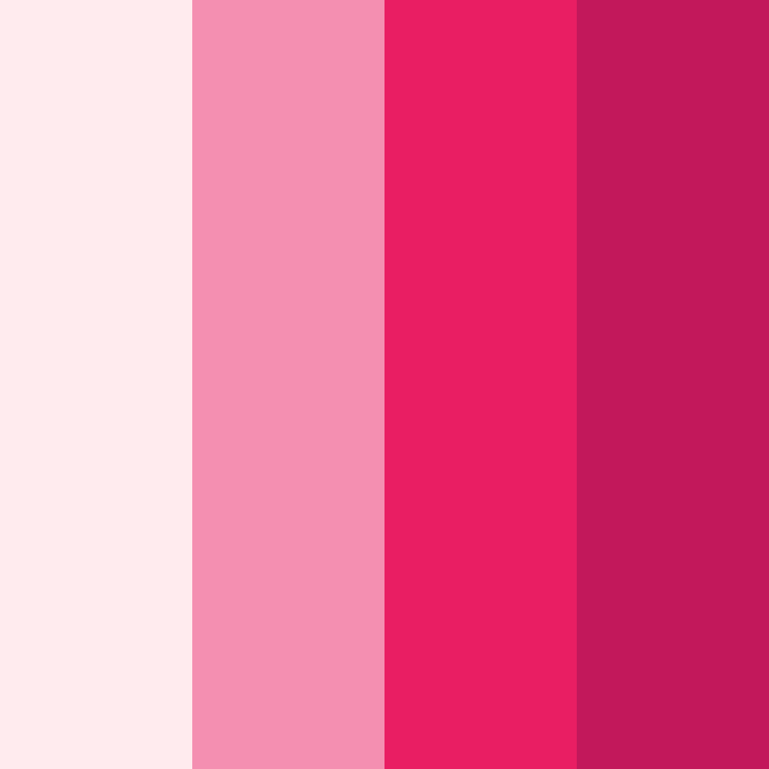 Download blushing blooms color palette PNG image (square)