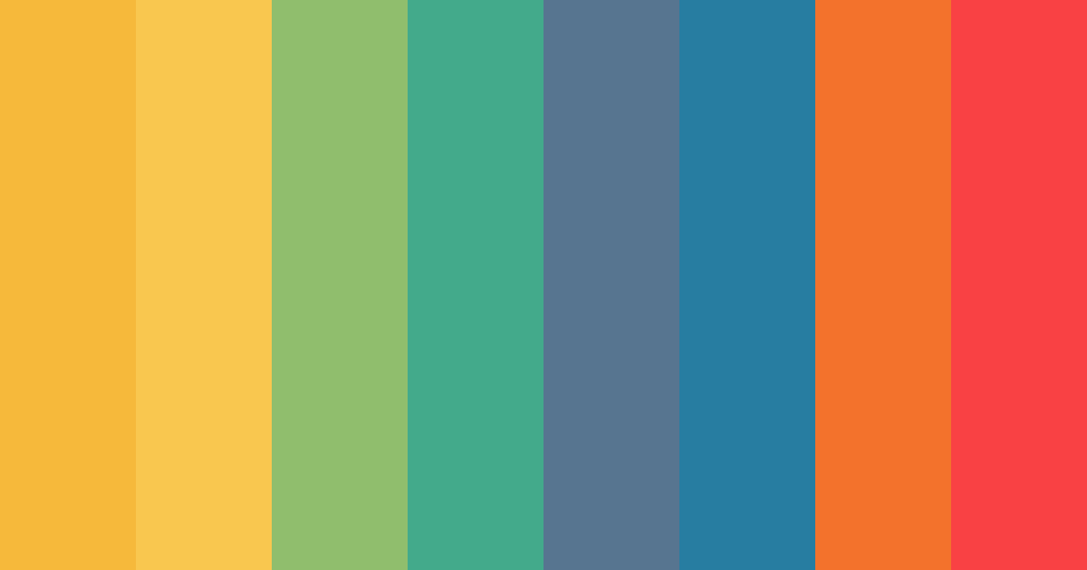 Download colorful yellow color palette PNG image (landscape)