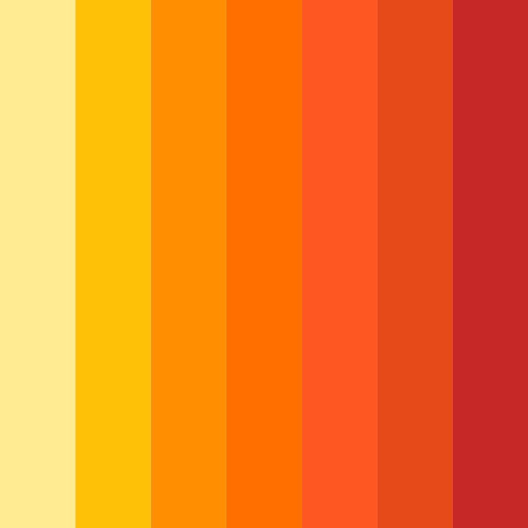 Download sunset fiesta color palette PNG image (square)