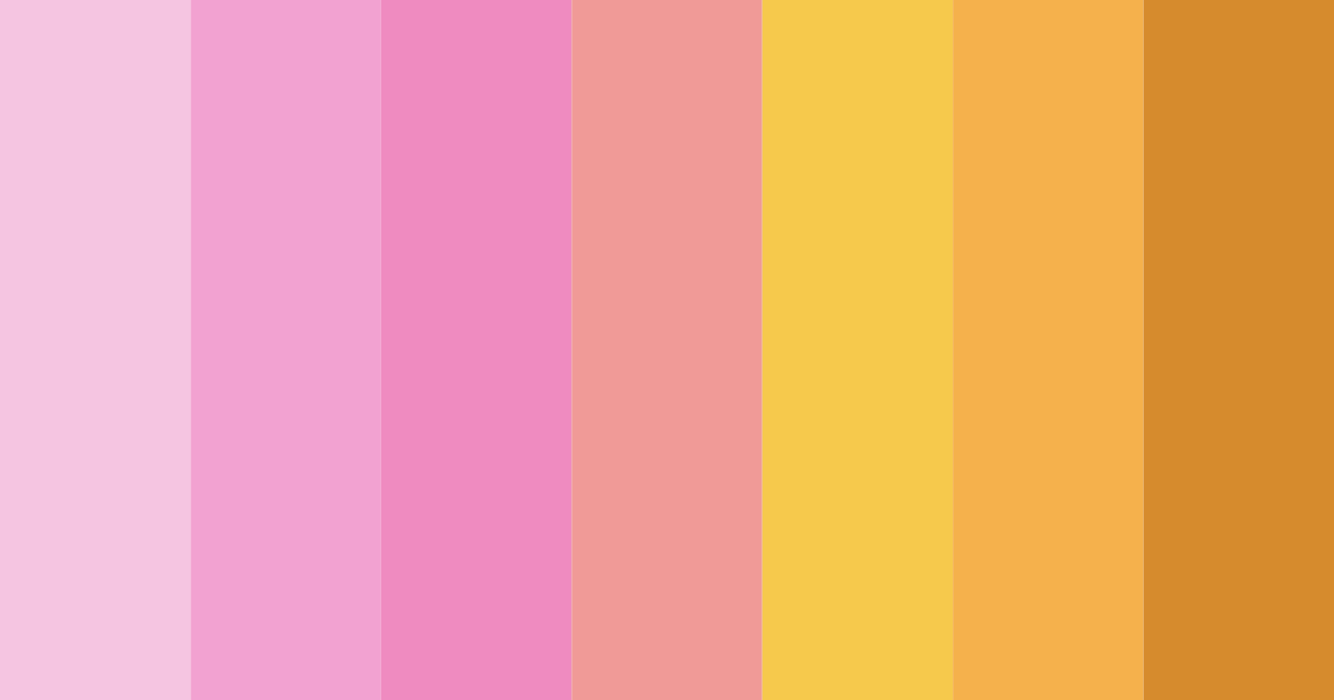 Download cute pink color palette PNG image (landscape)