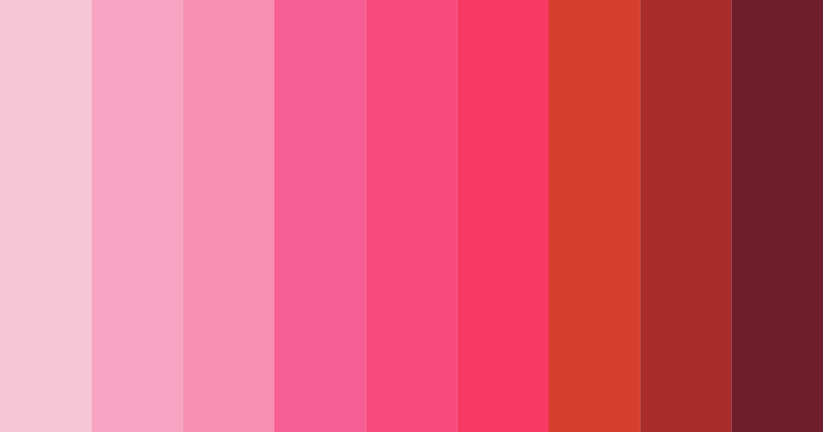 Download pink rainbow color palette PNG image (landscape)