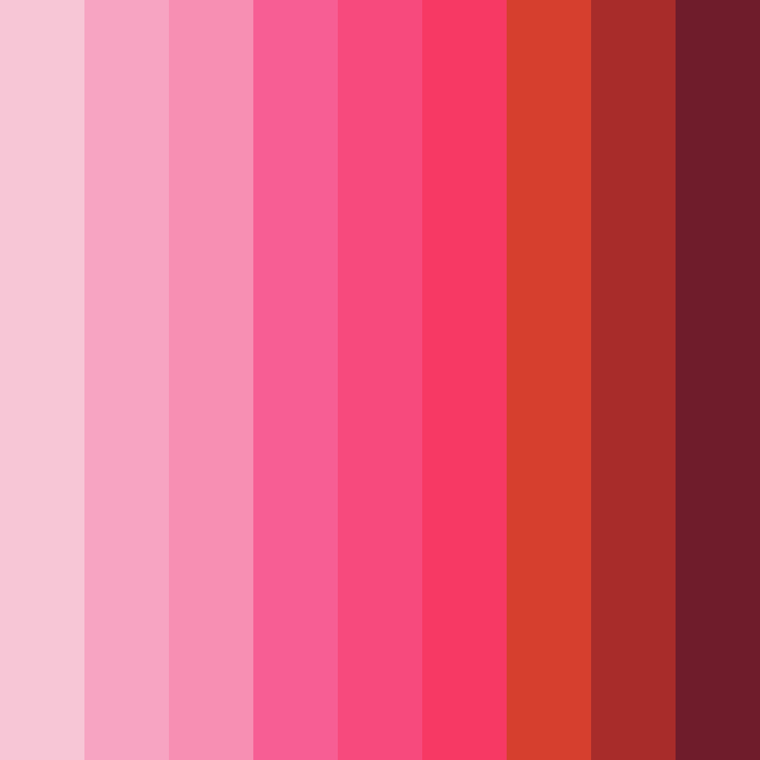 Download pink rainbow color palette PNG image (square)