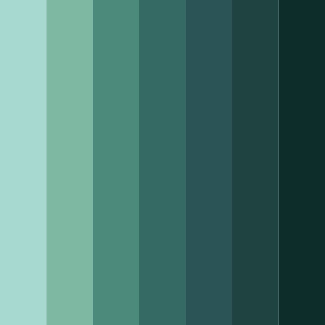 Download coastal serenity color palette PNG image (square)