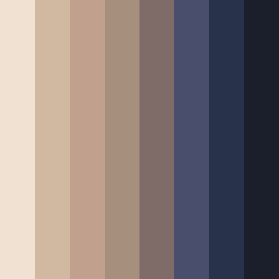 Download navy and beige harmony color palette PNG image (square)
