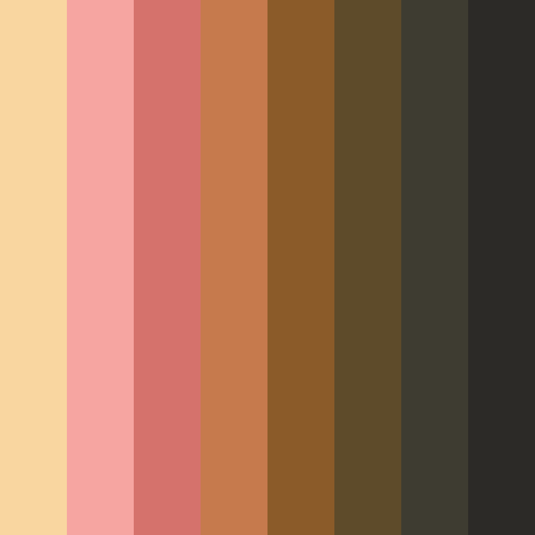 Download brown forest color palette PNG image (square)