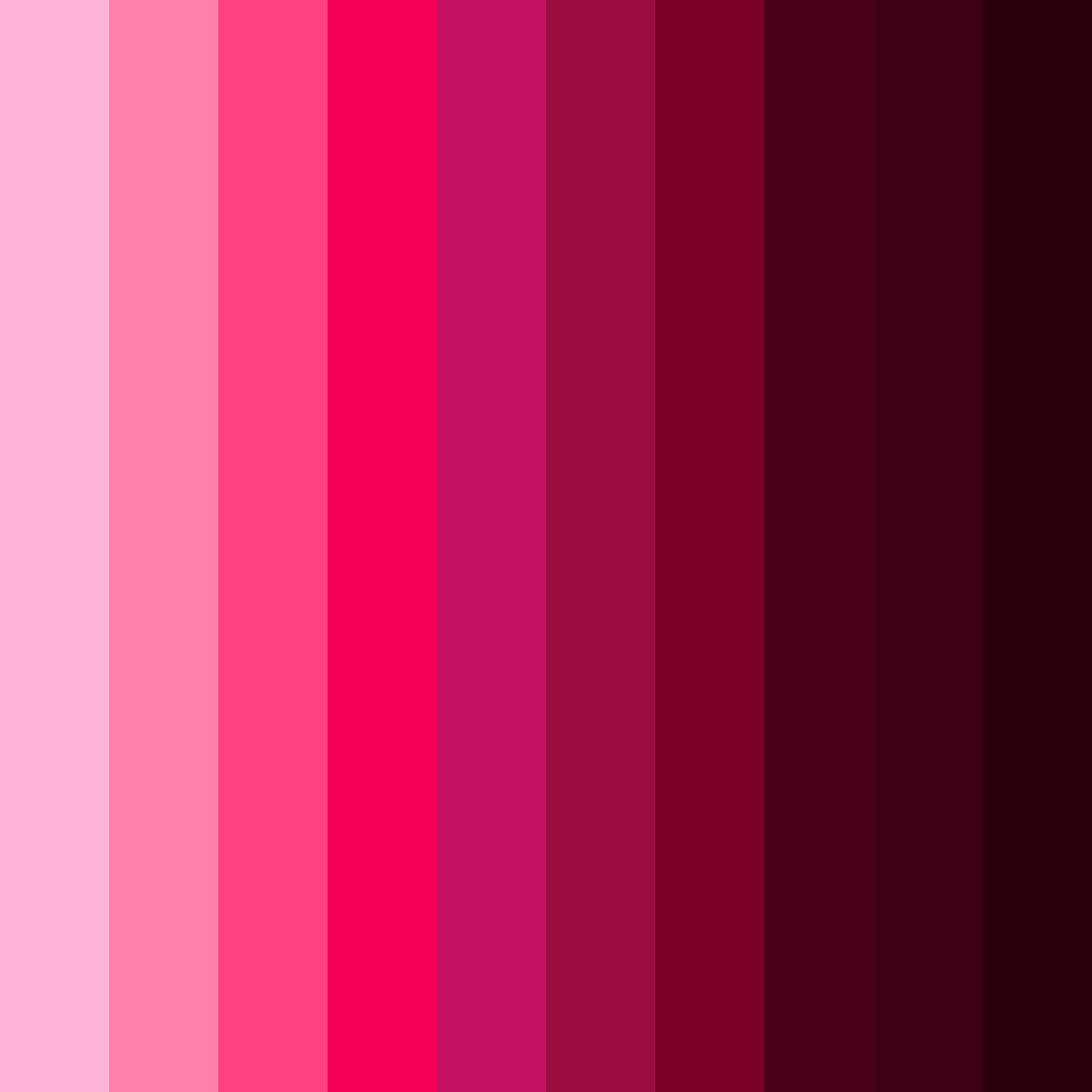 Download deep pink shades color palette PNG image (square)