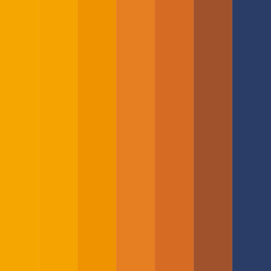 Download navy sunset color palette PNG image (square)