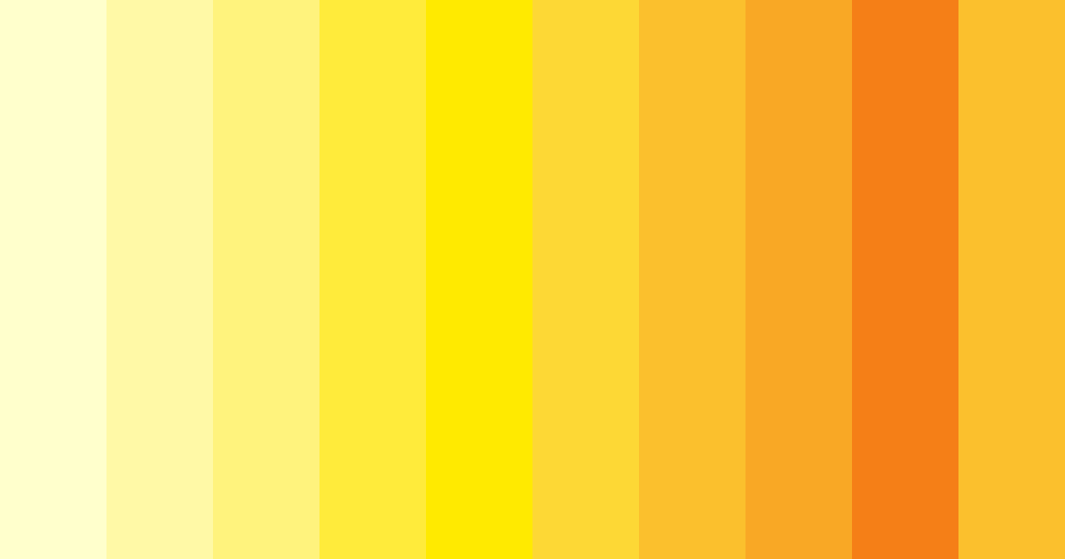 Download sunshine serenade color palette PNG image (landscape)