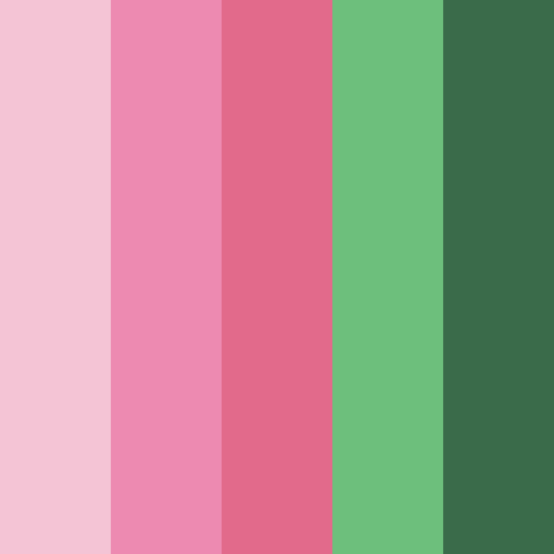 Download blossom meadow color palette PNG image (square)