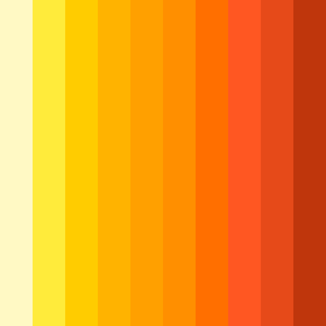 Download golden sunrise color palette PNG image (square)