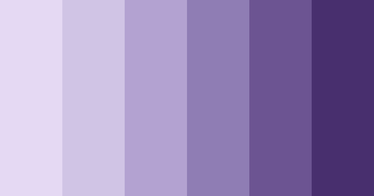Download shades of purple color palette PNG image (landscape)