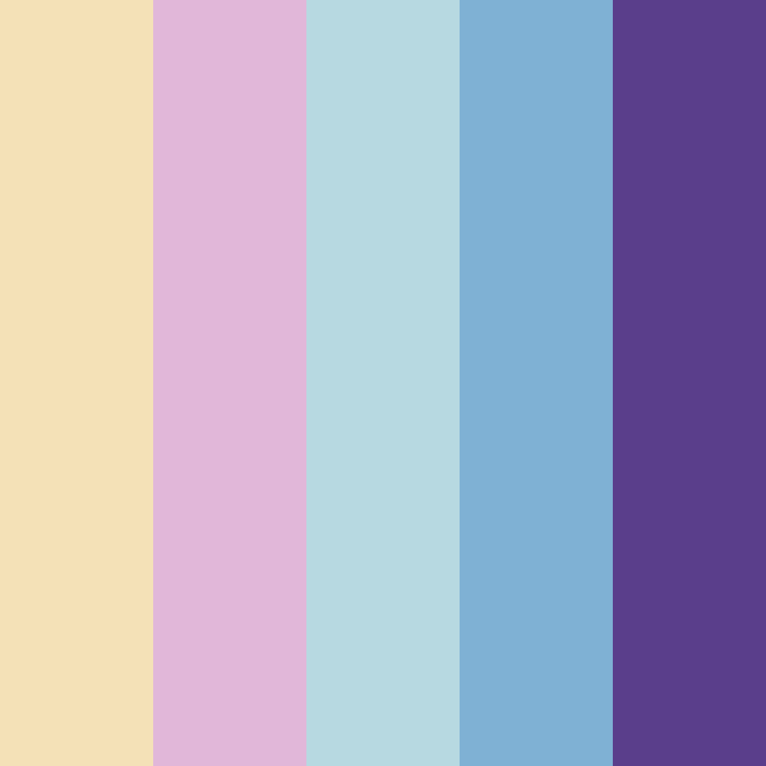 Download light blue fairytale color palette PNG image (square)