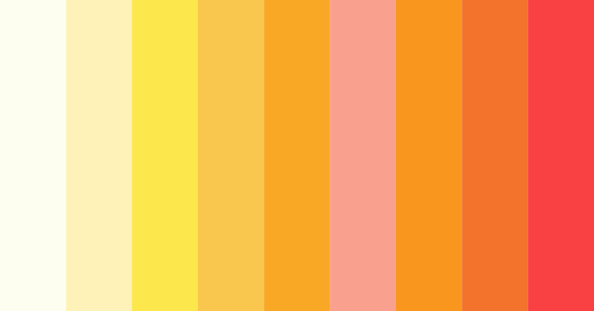 Download sunny yellow color palette PNG image (landscape)