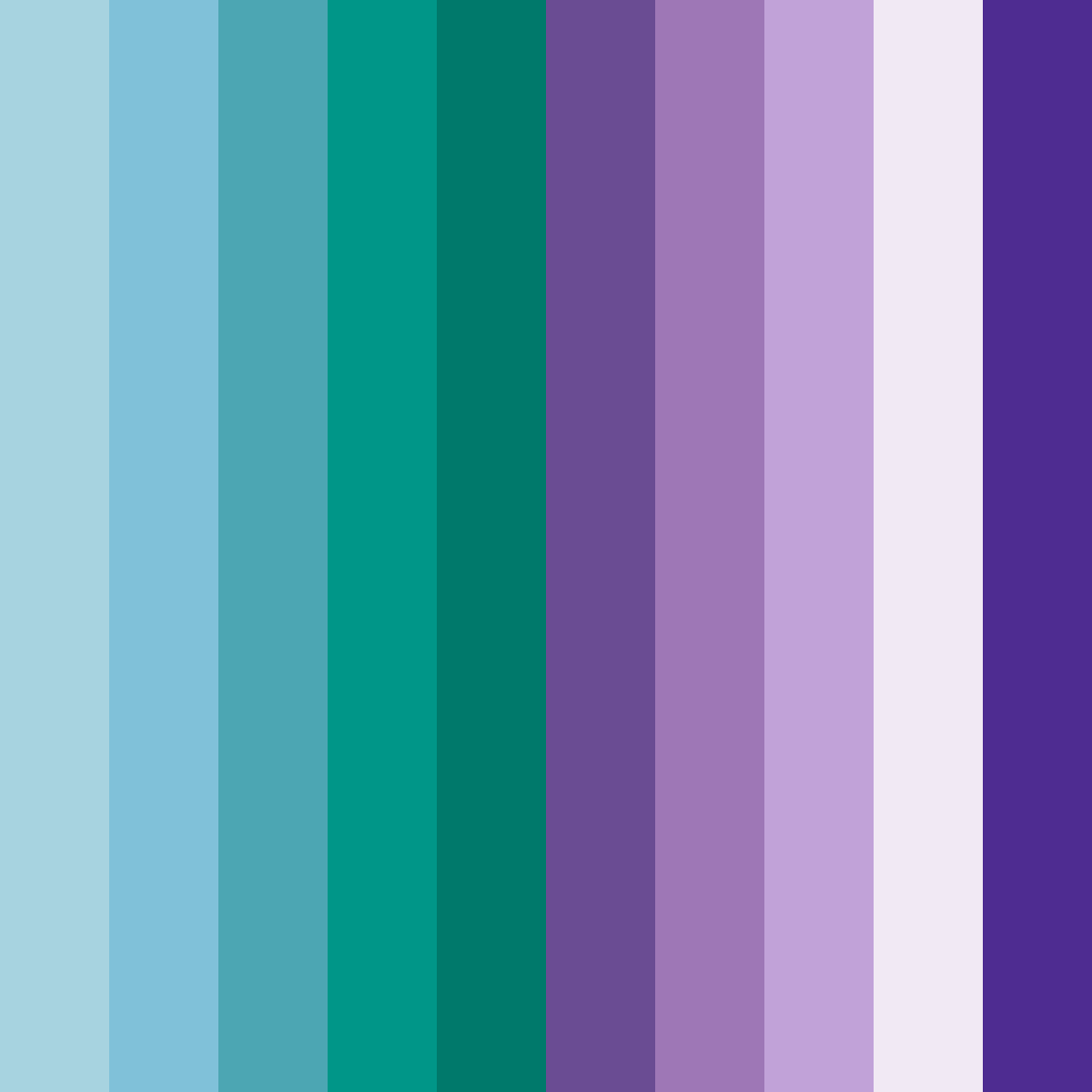 Download mystic lagoon color palette PNG image (square)
