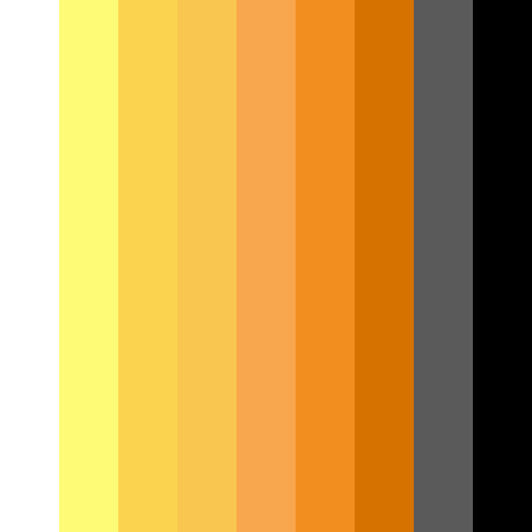 Download sunset shadows color palette PNG image (square)