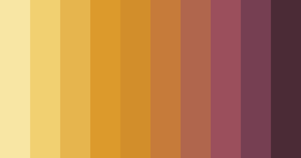 Download warm earthy tones color palette PNG image (landscape)