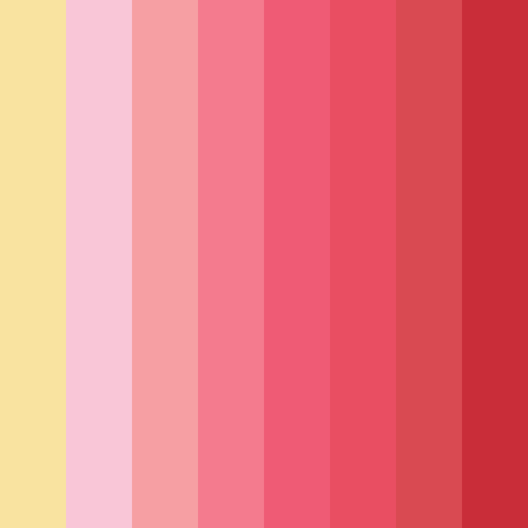 Download blossom sunrise color palette PNG image (square)