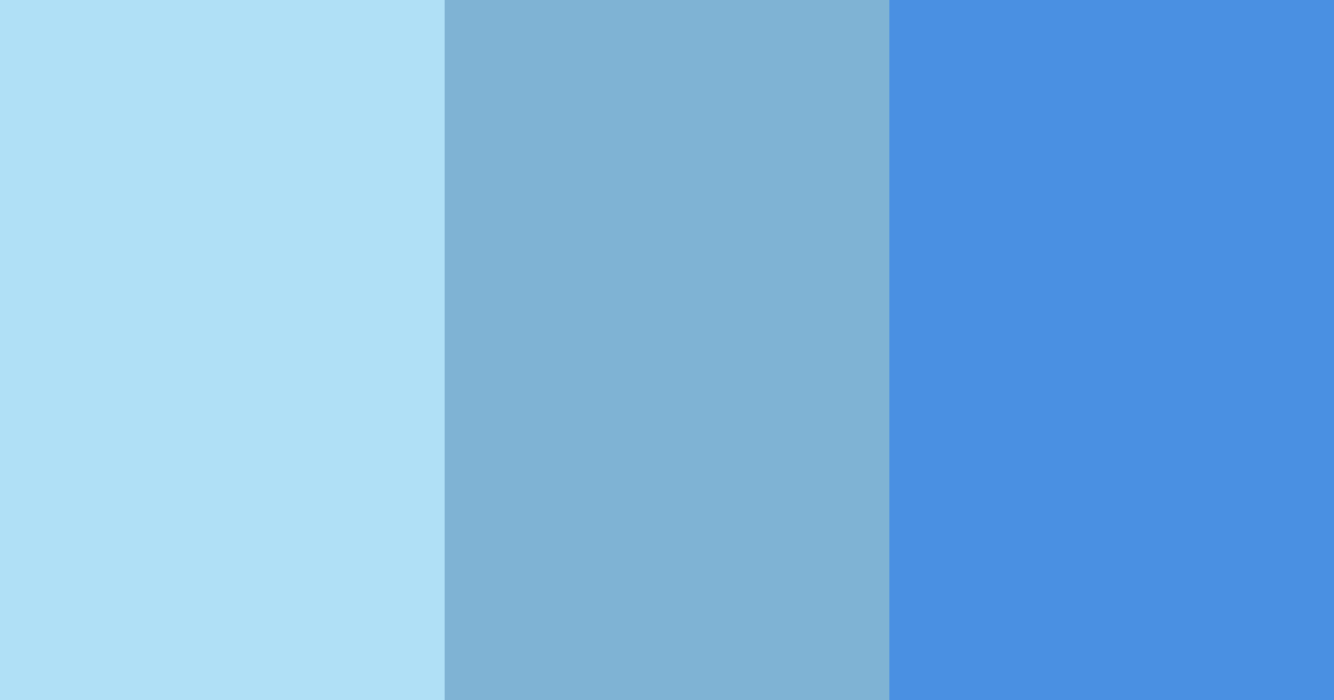 Download shades of blue color palette PNG image (landscape)