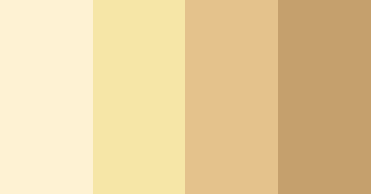 Download light yellow beige color palette PNG image (landscape)