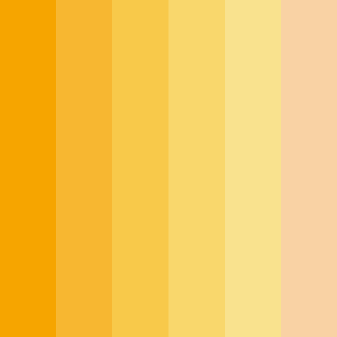 Download golden sunrise bliss color palette PNG image (square)