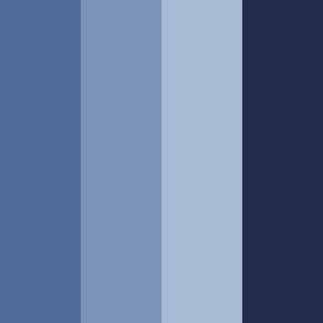 Download blue night color palette PNG image (square)
