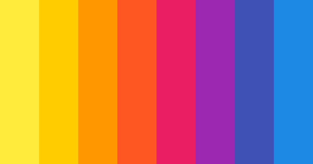 Download tropical sunset celebration color palette PNG image (landscape)