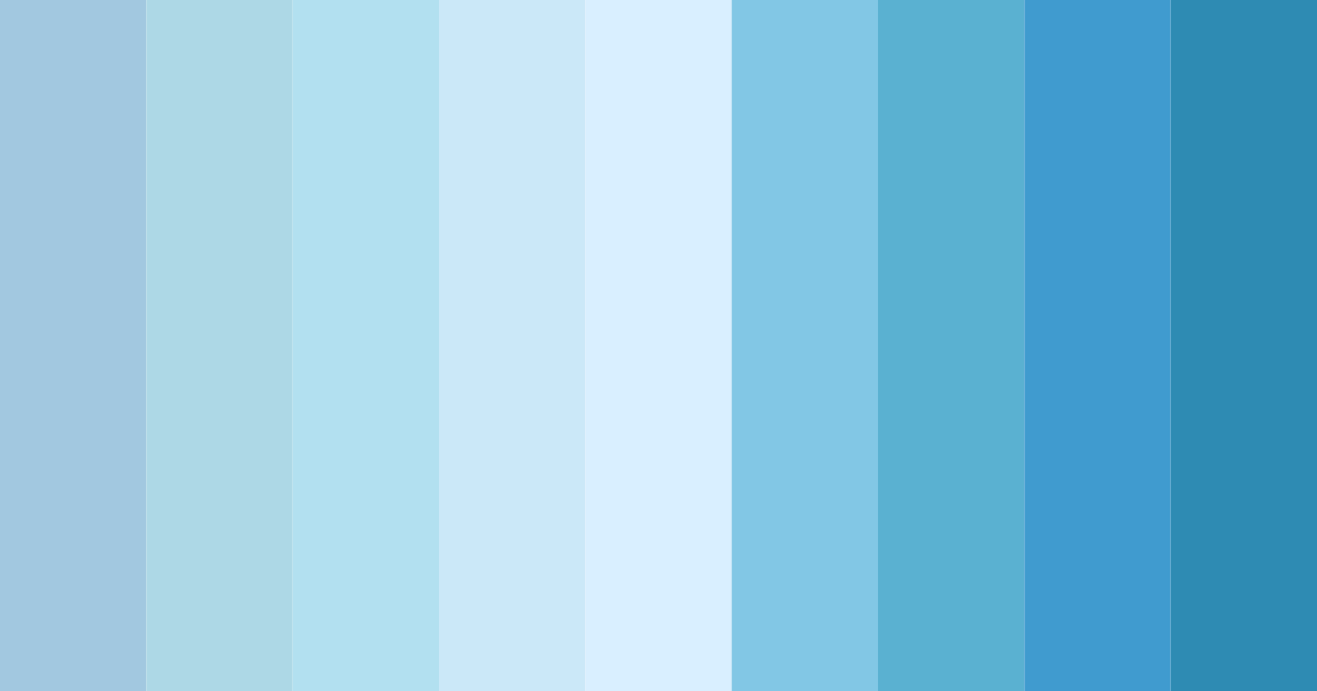 Download soft blue dream color palette PNG image (landscape)