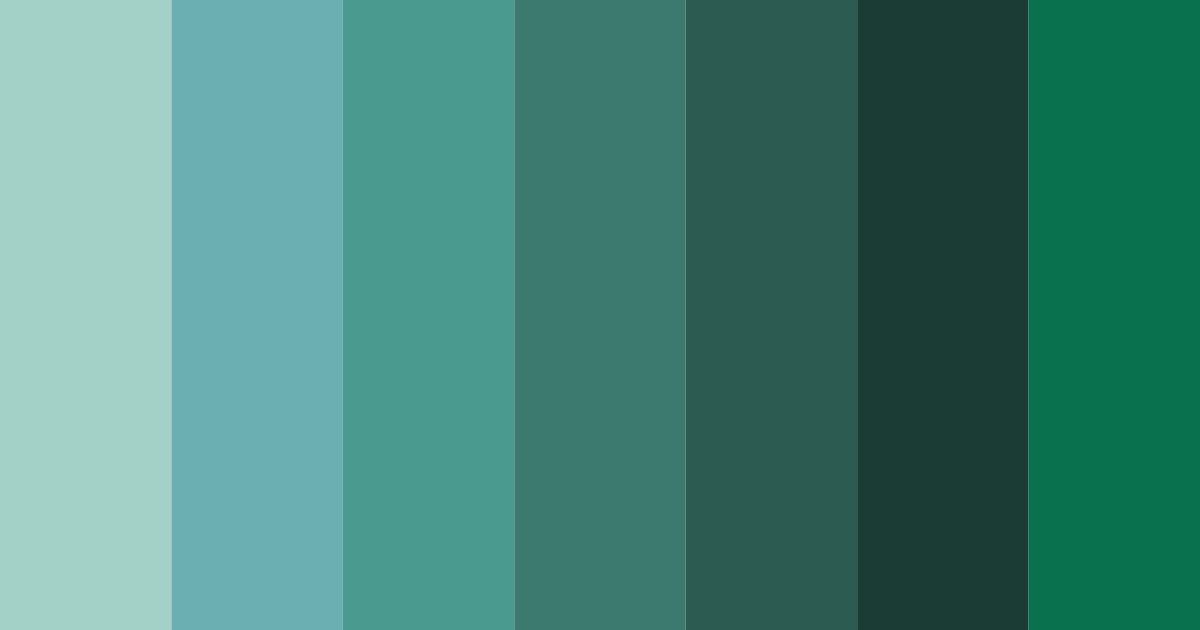 Download emerald oasis color palette PNG image (landscape)