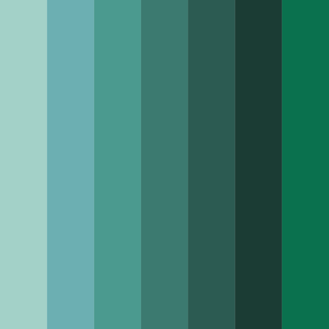 Download emerald oasis color palette PNG image (square)