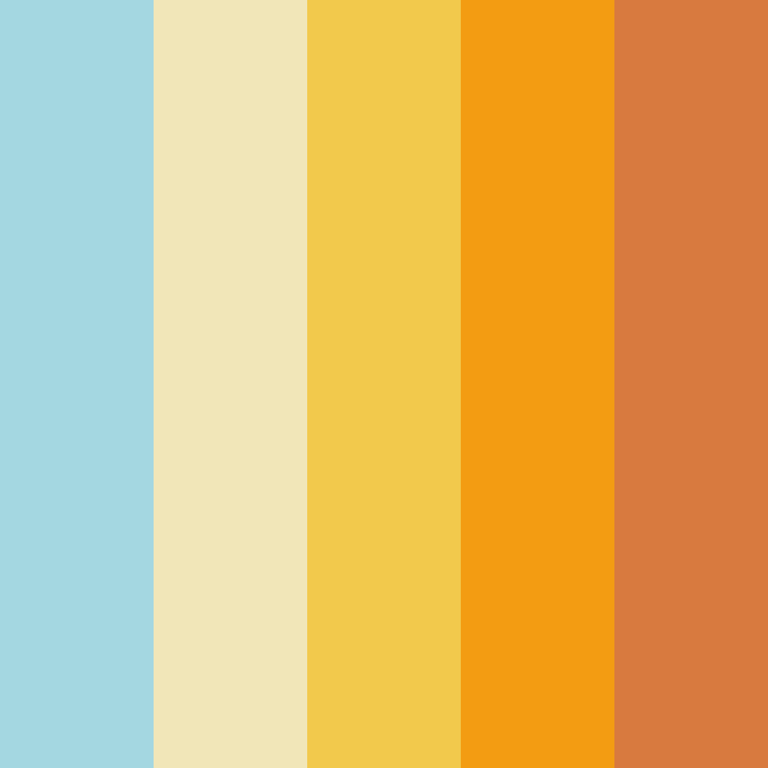 Download sunny blue color palette PNG image (square)