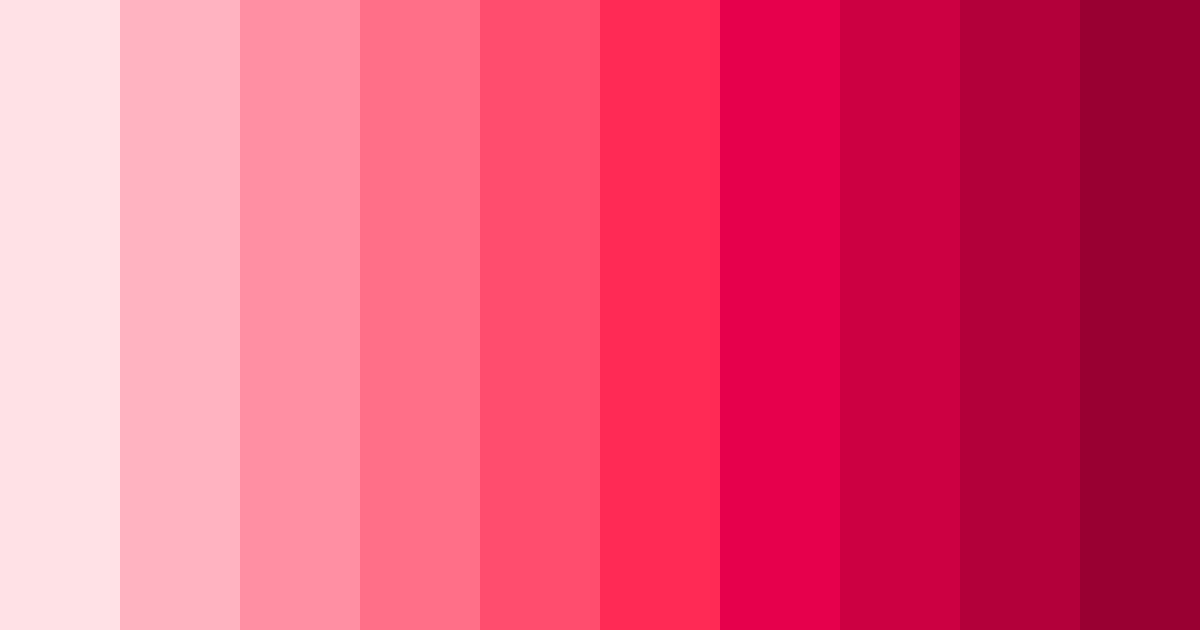 Download blushing blossoms color palette PNG image (landscape)
