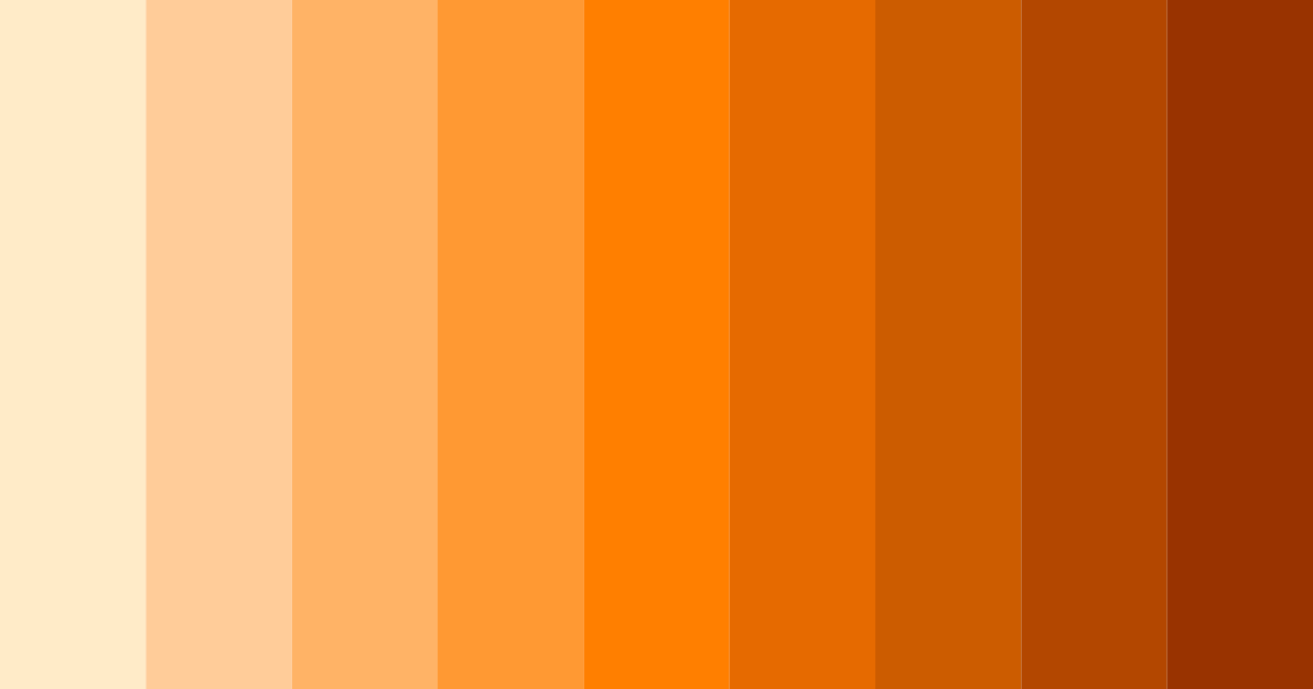 Download warm orange color palette PNG image (landscape)