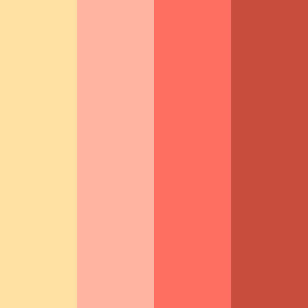 Download citrus romance color palette PNG image (square)