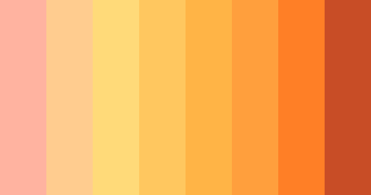 Download orange amour color palette PNG image (landscape)