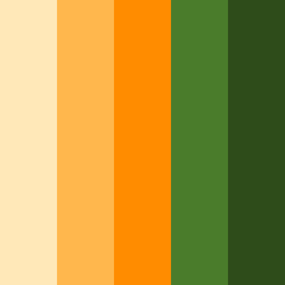 Download autumn's embrace color palette PNG image (square)