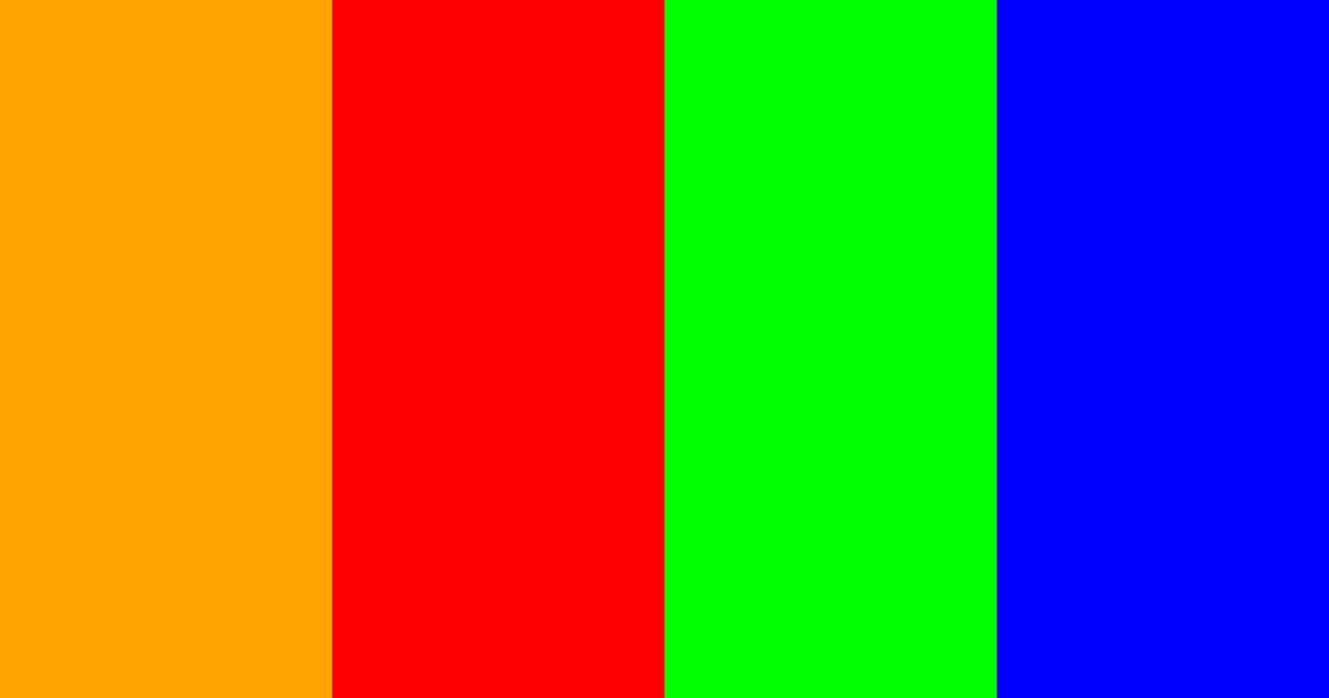 Download orange, red, green, blue color palette PNG image (landscape)