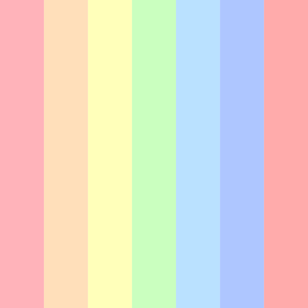Download pastel prism color palette PNG image (square)