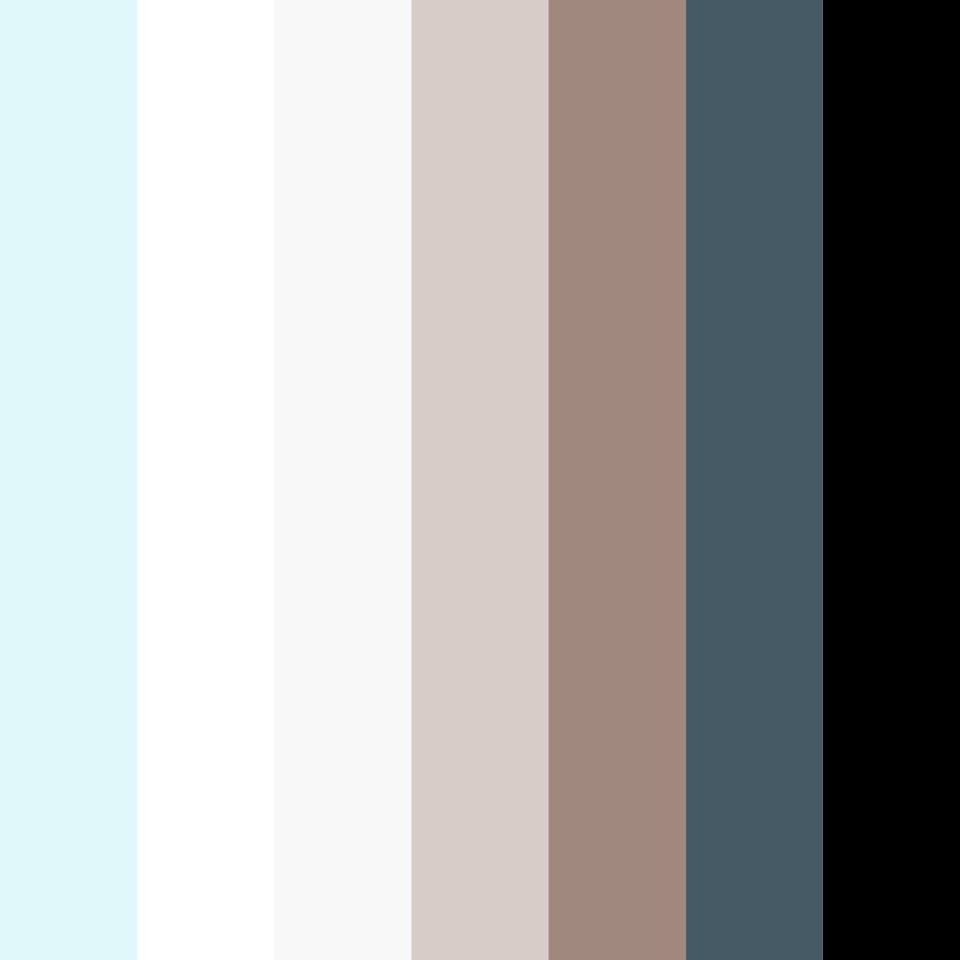 Download coastal serenity color palette PNG image (square)