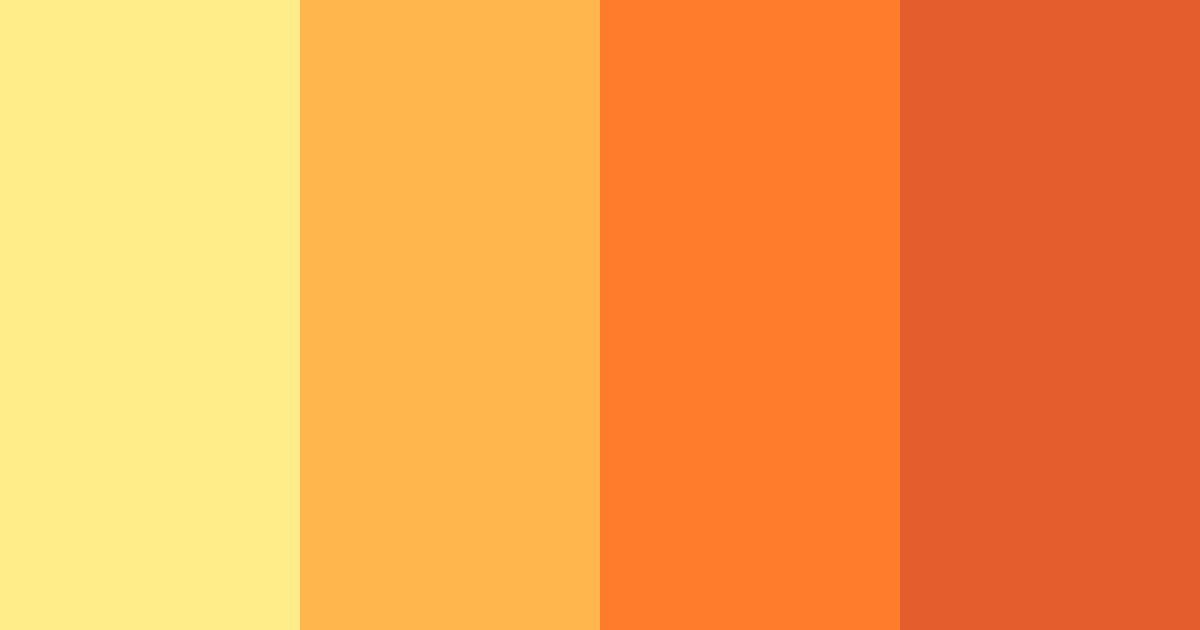Download orange happiness color palette PNG image (landscape)